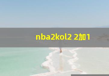 nba2kol2 2加1